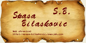 Spasa Bilašković vizit kartica